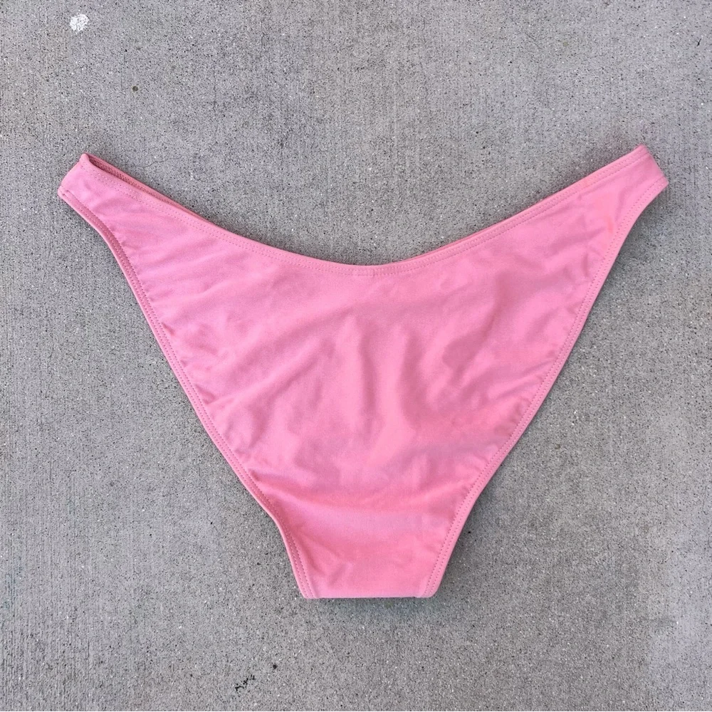 💕 Los Angeles Apparel Pink Bikini Set - Size Large - Picture 7 of 8